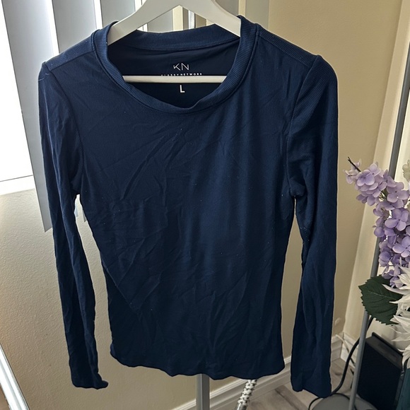 Klassy Network Tops - Klassy Network Deep Blue Long Sleeve Top